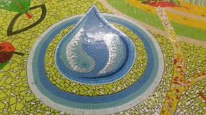 Mosaic water drop
