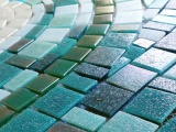 Close up: mosaic bathroom floor