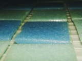 Mosaic glass tiles close up